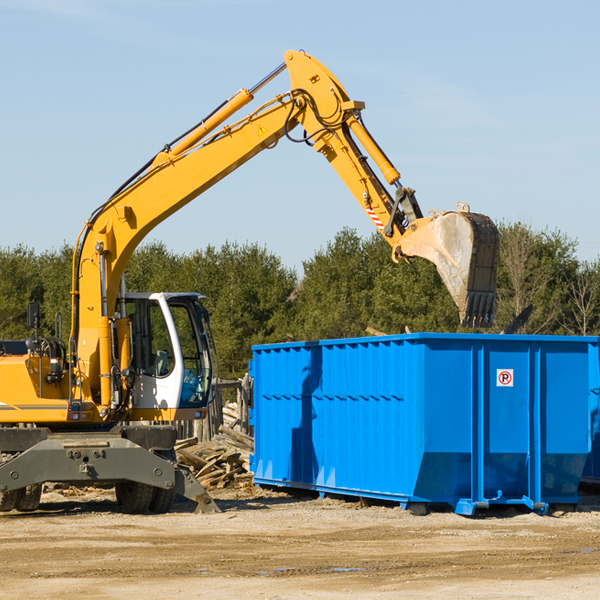 are there any restrictions on where a residential dumpster can be placed in Dunn Wisconsin